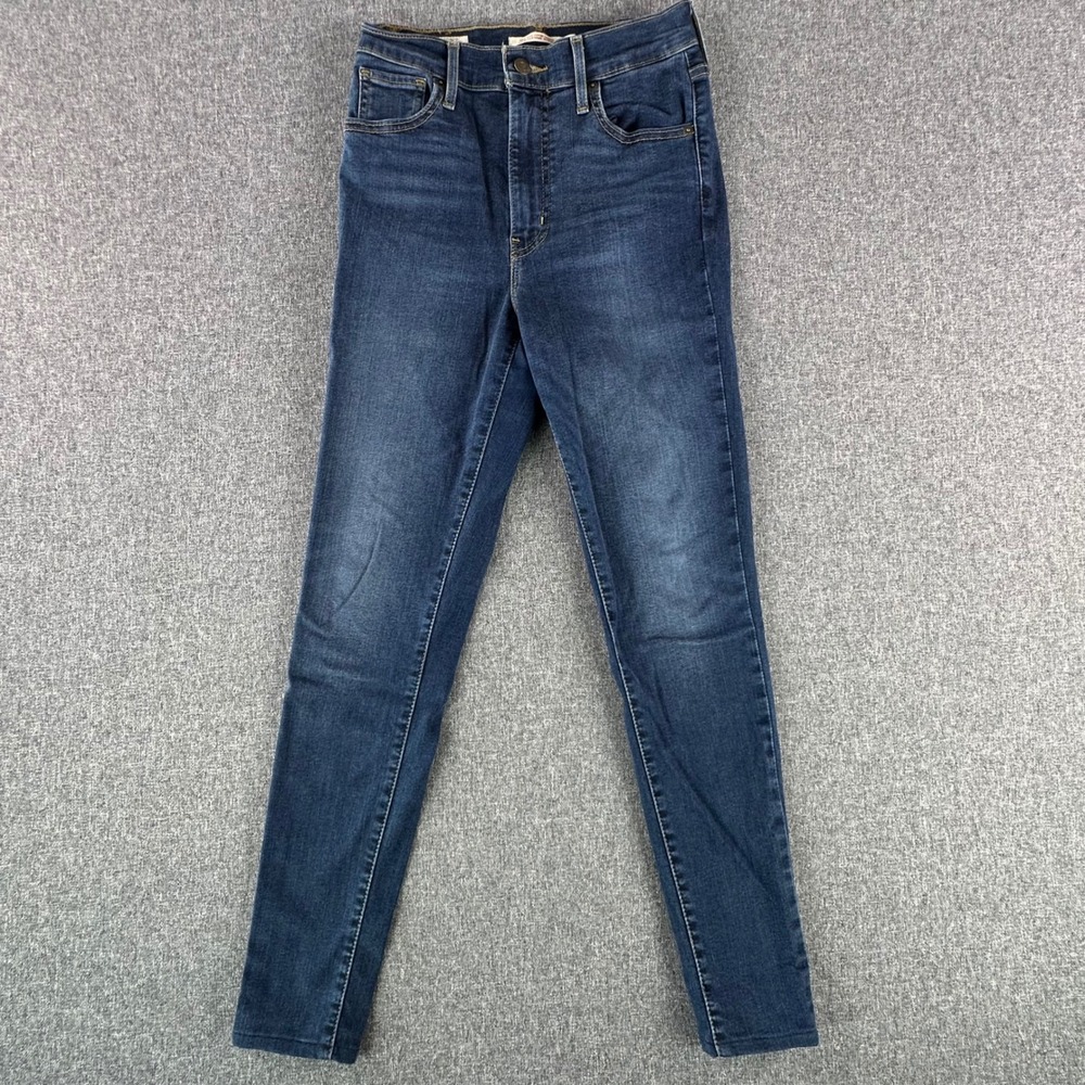 Levi's Jeans Women 26 Mile High Super Skinny Dark Wash Blue Stretch Denim